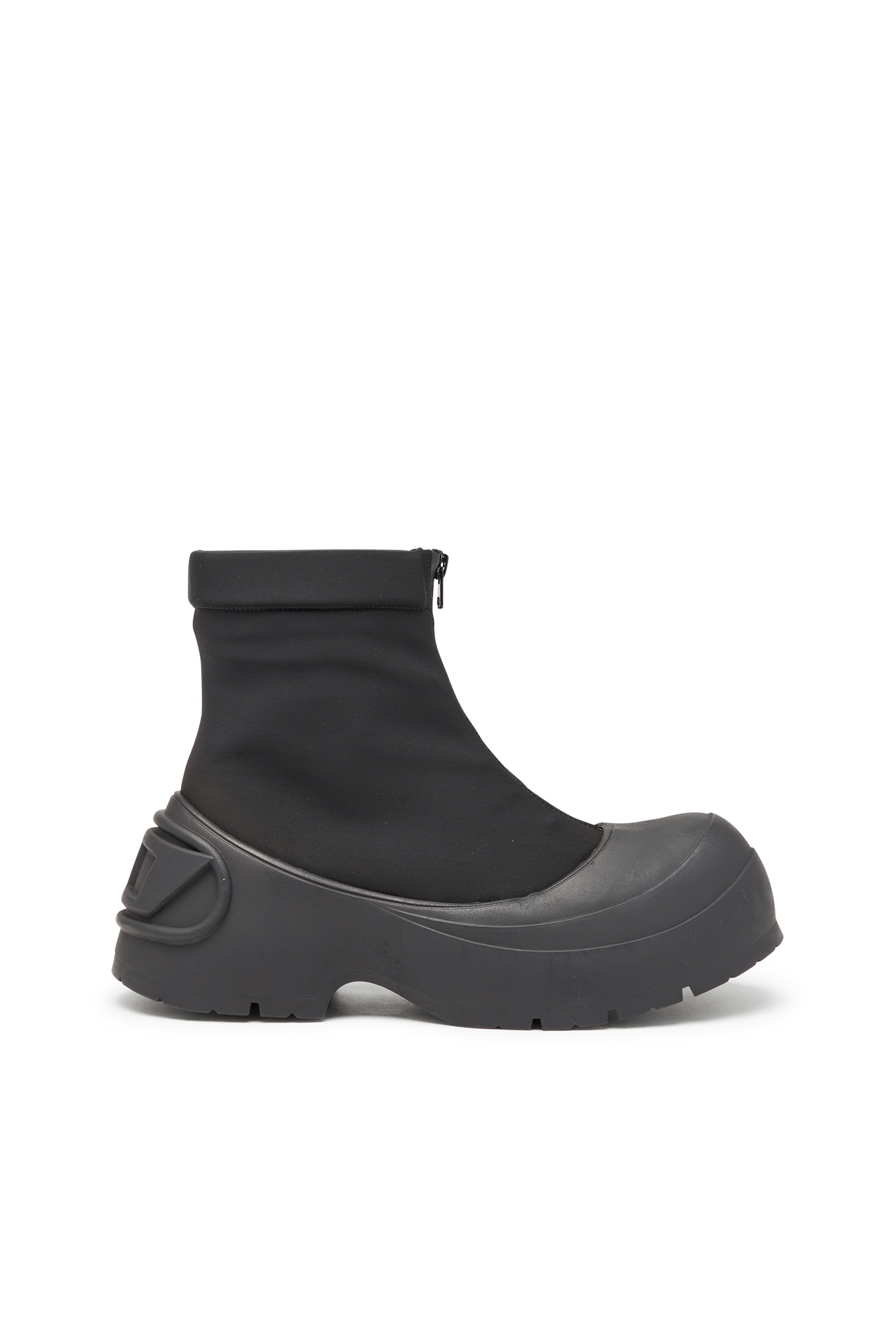 Diesel - D-DONALD CH, Man's D-Donald-Rubber-trimmed ankle boots in Black - 1