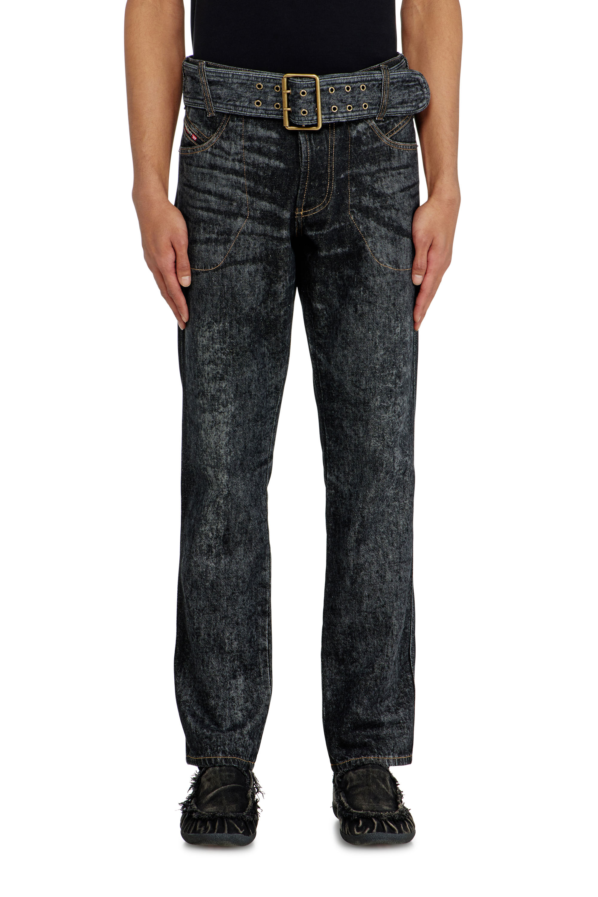 Diesel - Man's Slim Jeans D-Villus 09Q24, Black/Dark grey - 4