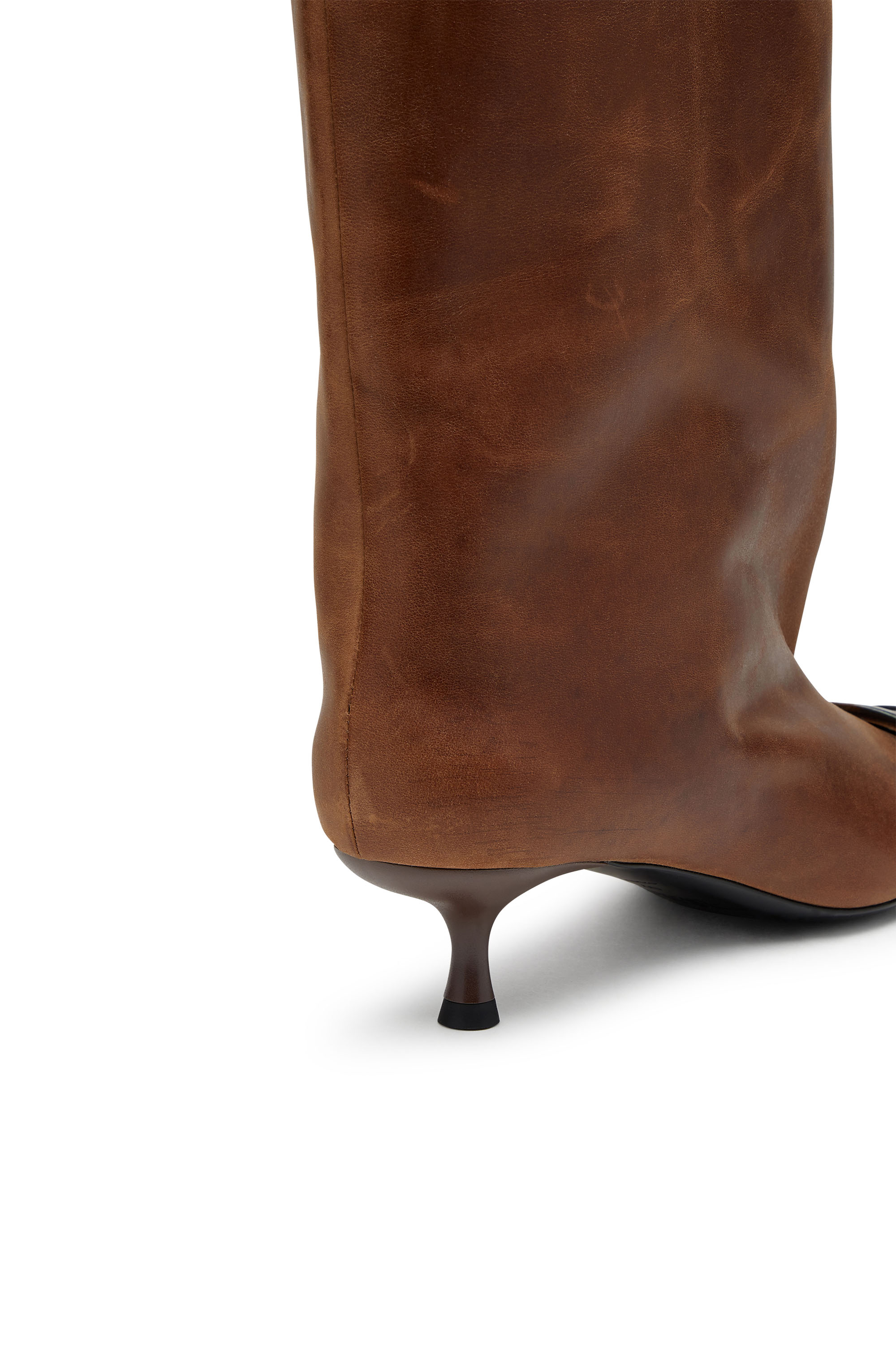 D-VENUS 40 KB TUBE, Brown Diesel - D-VENUS 40 KB TUBE, Woman's D-Venus-Knee-high boots in oiled leather in Brown - 4