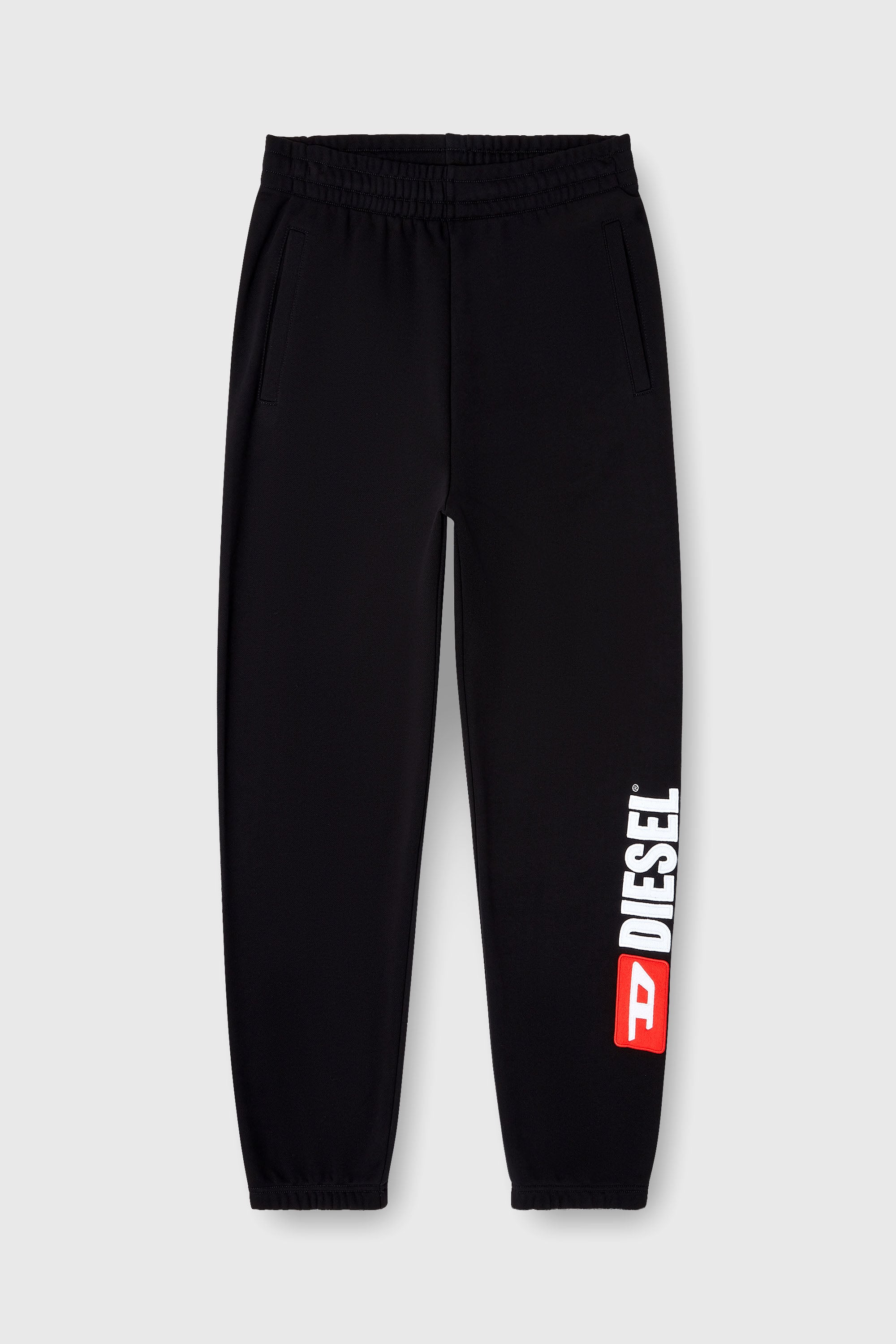 Diesel - P-MARKY-DIV, Man's Cotton pants with Diesel patch in Black - 1