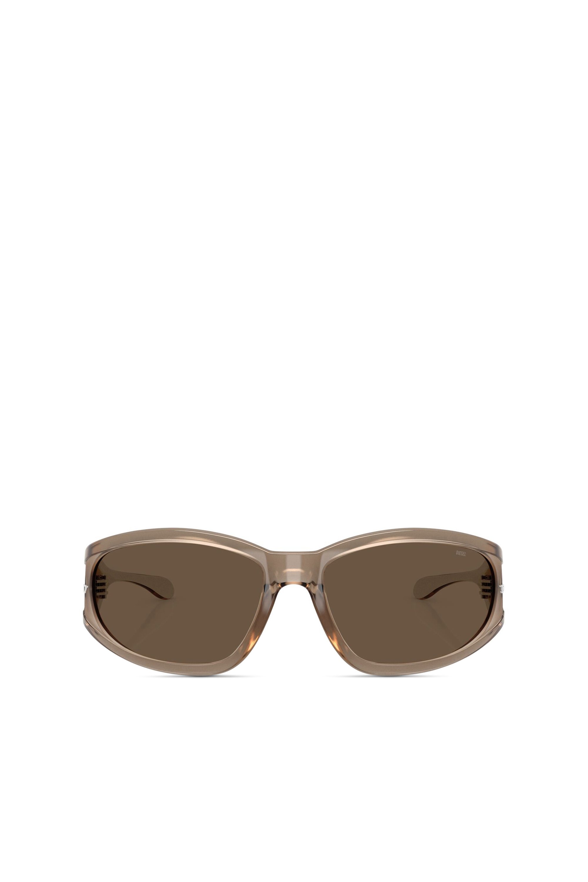 Diesel - 0DL3002, Unisex's Rectangular sunglasses in acetate in Brown - 1