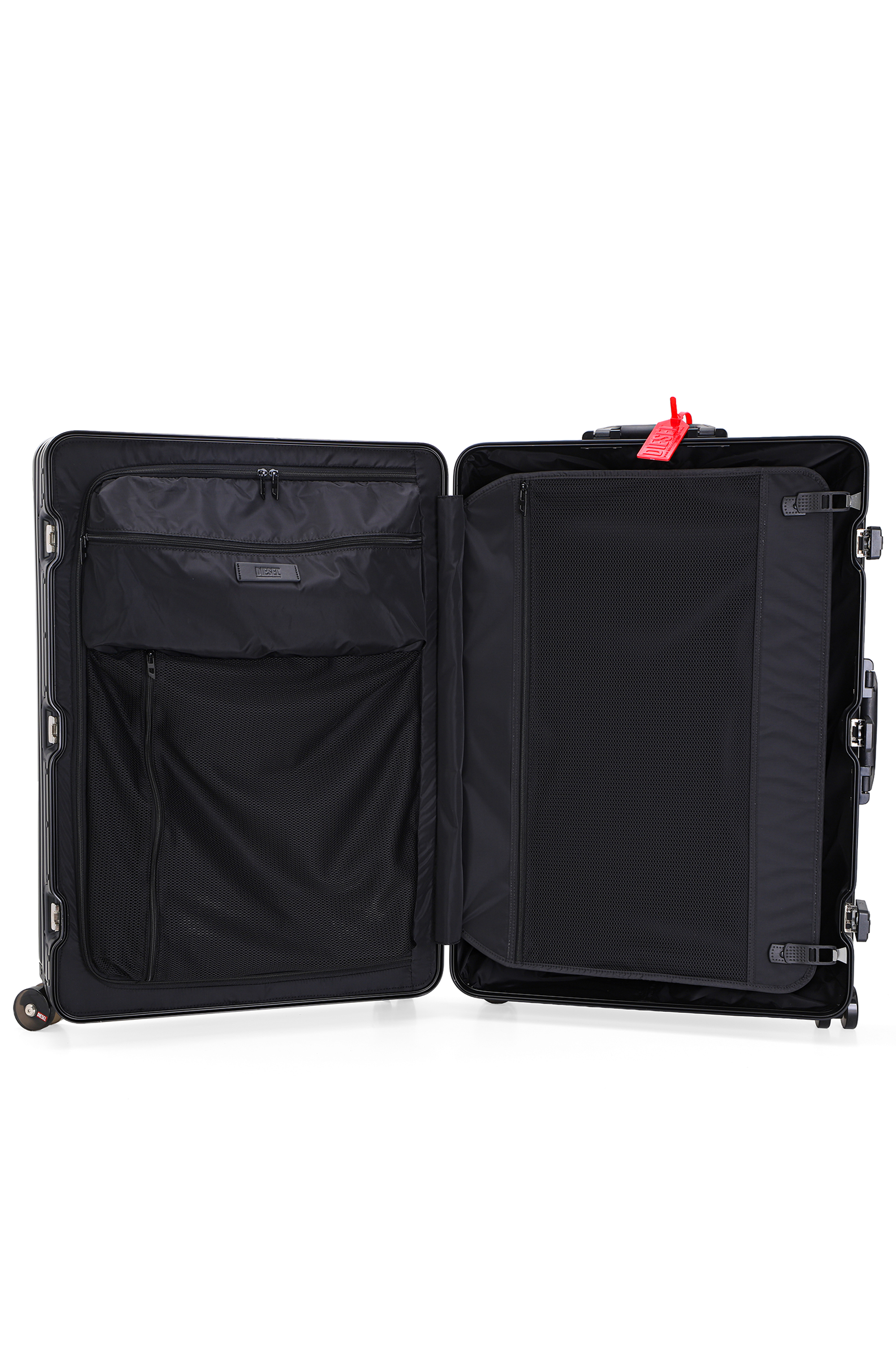 Diesel - DIESEL ALUMINUM TROLLEY- DSL002, Unisex's Aluminum suitcase size L in Black - 4