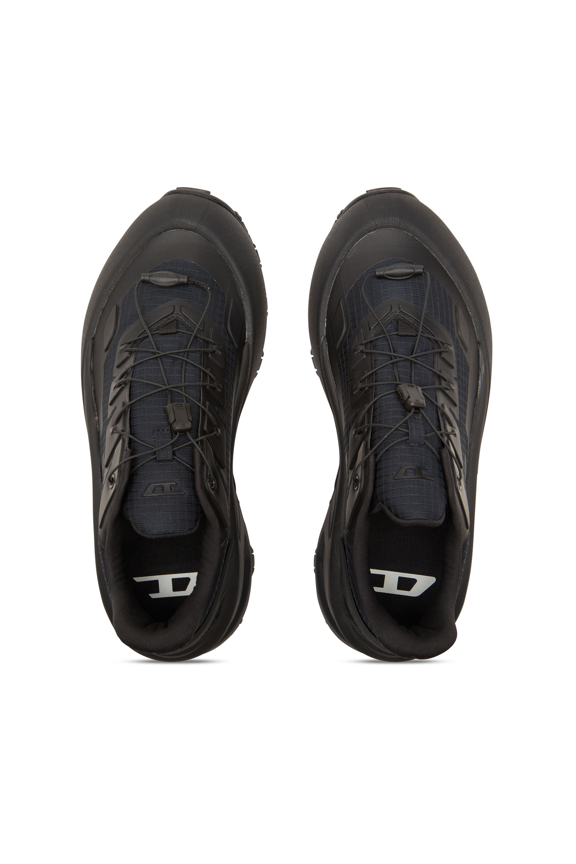 Diesel - D-CAGE RUNNER, Man's D-Cage Runner-Sneakers in TPU-trimmed ripstop in Black - 6