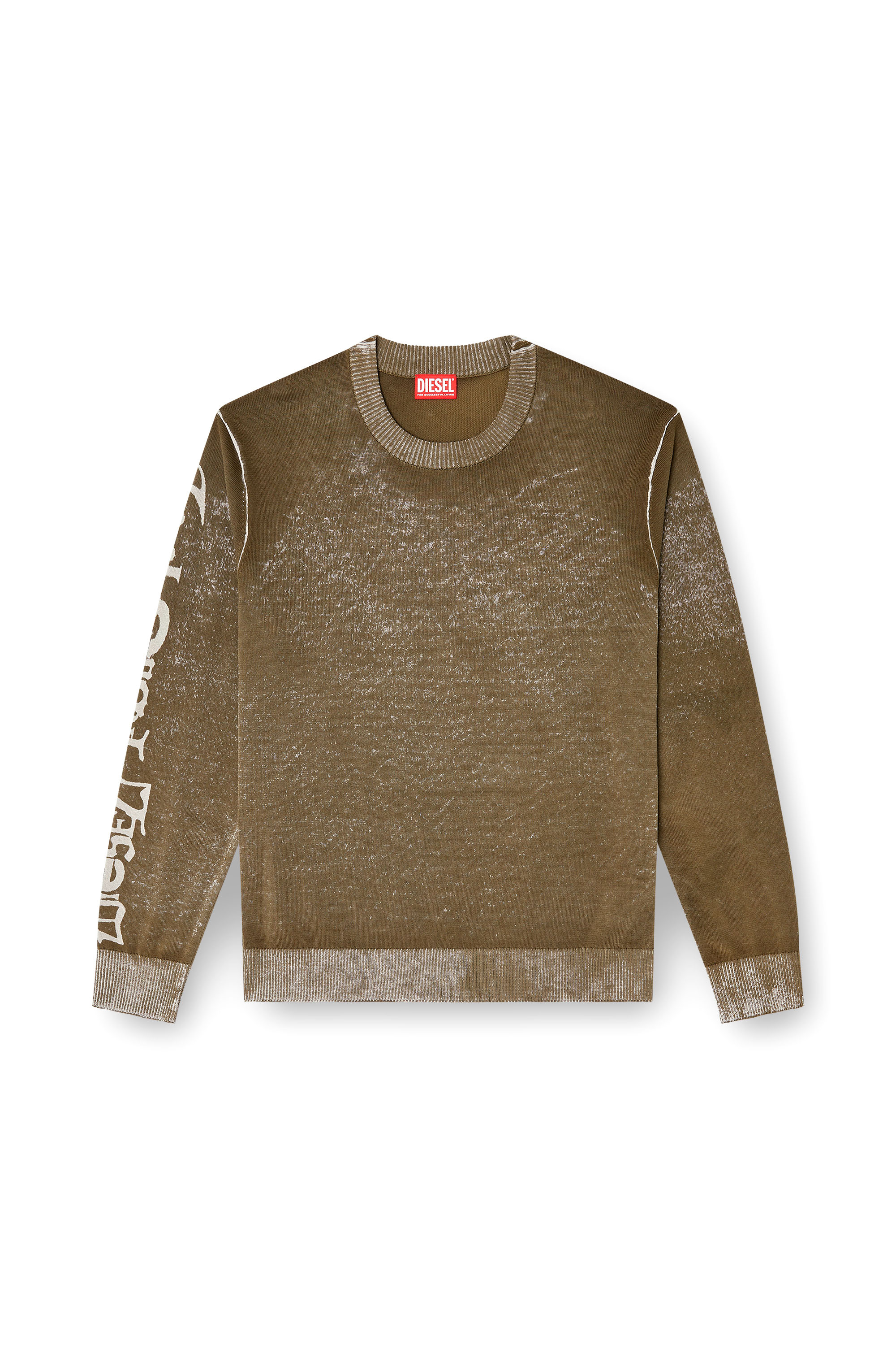 Diesel - K-YORKI, Man's Faded reverse-print jumper with lettering in null - 2