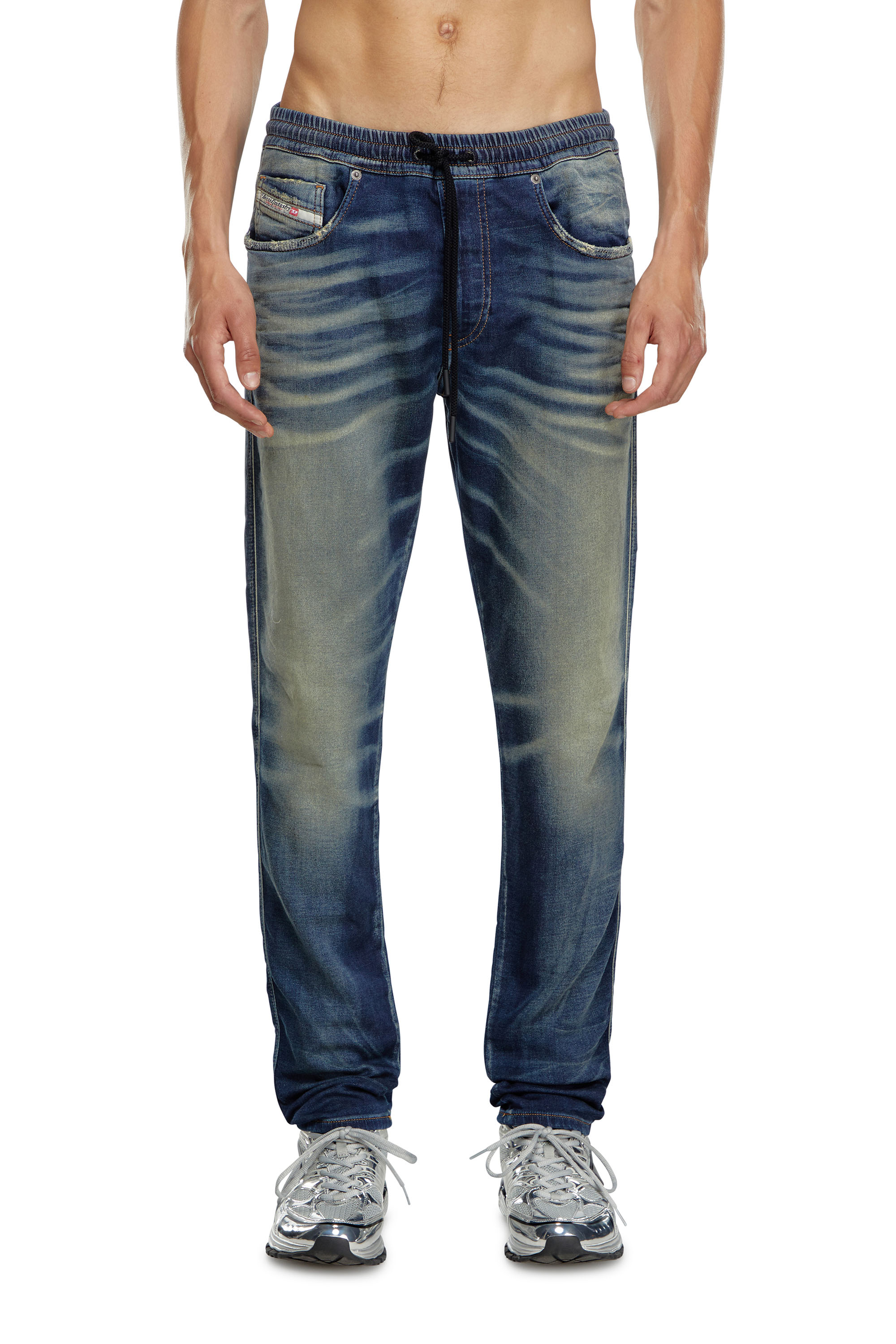 Diesel - Man's Slim 2060 D-Strukt Joggjeans® 068MH, Dark Blue - 1