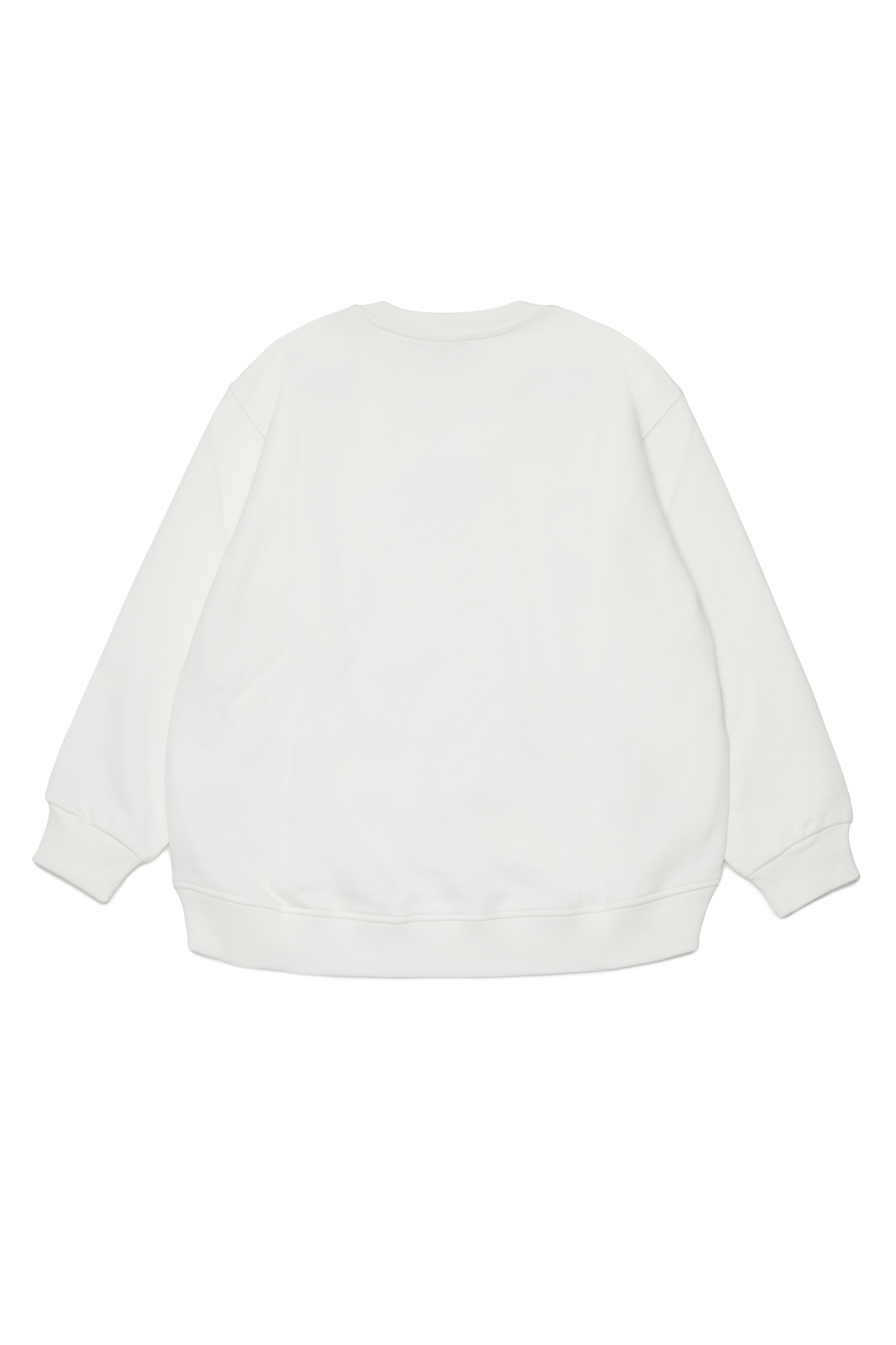 Diesel - SKIPRYS, Woman's Oversized sweatshirt with embroidery in White - 2
