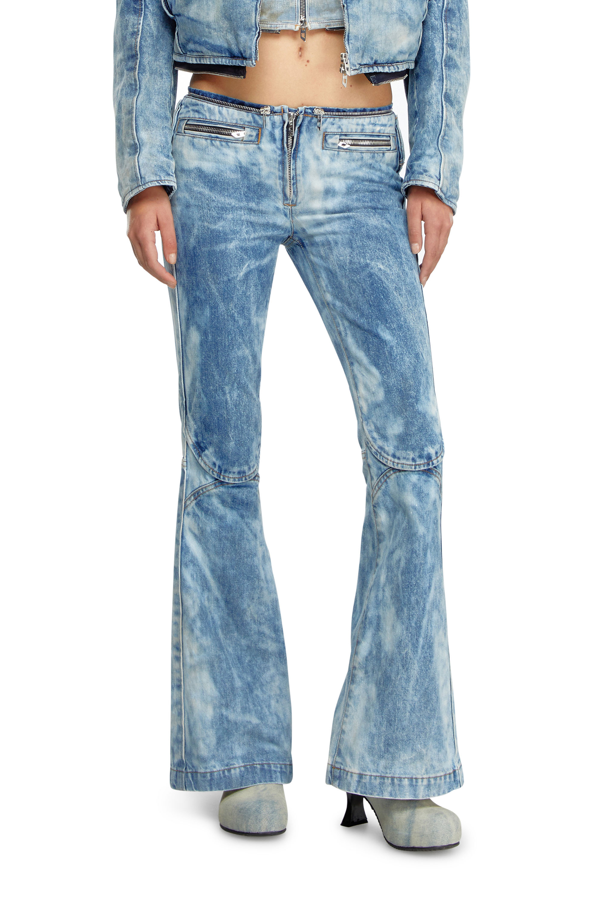 Diesel - Woman Straight Jeans D-Gen 0PGAM, Light Blue - Image 1