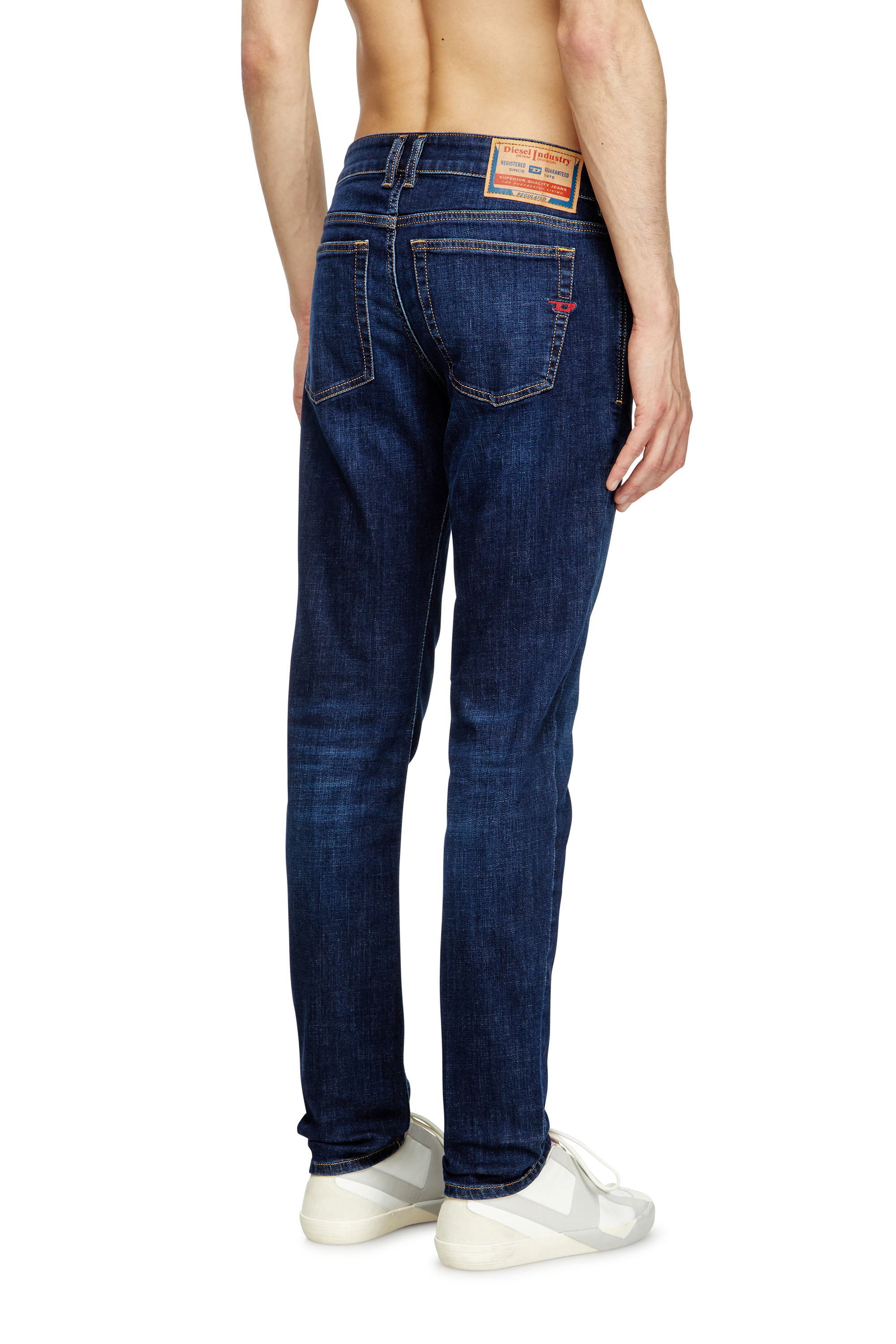 Skinny Jeans 1979 Sleenker 09J17, Dark Blue Diesel - Man's Skinny Jeans 1979 Sleenker 09J17, Dark Blue - 4