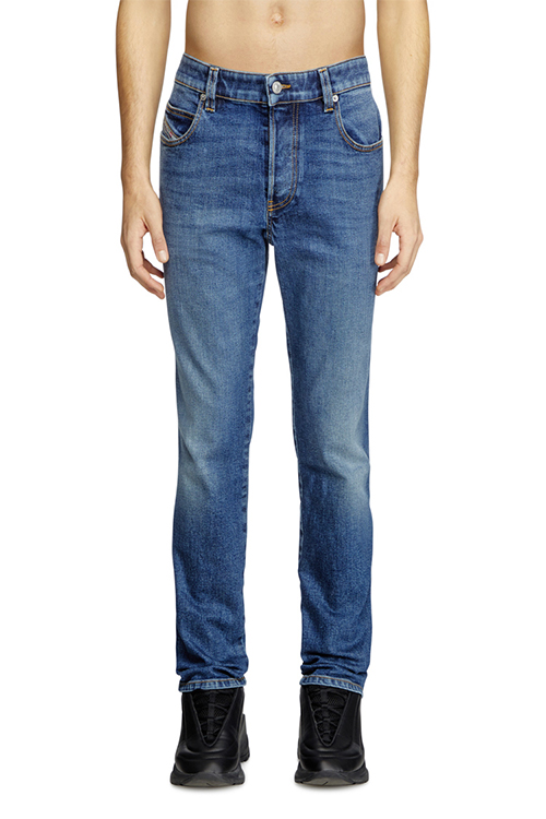 Slim Fit Men's Jeans: White, Blue, Black, D-Strukt | Diesel®